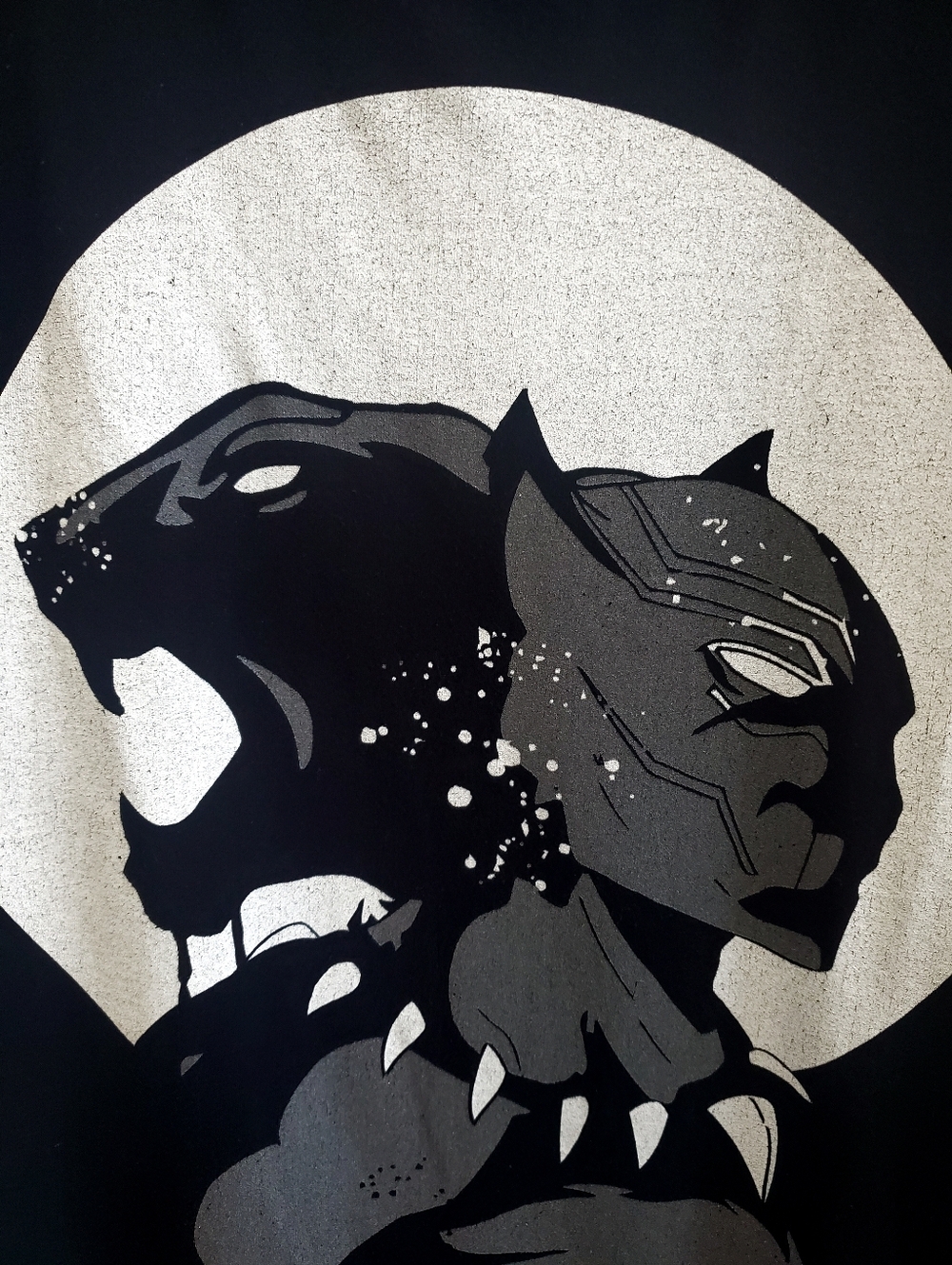 Black Panther Graphic Tee Marvel T'Challa Wakanda Superhero